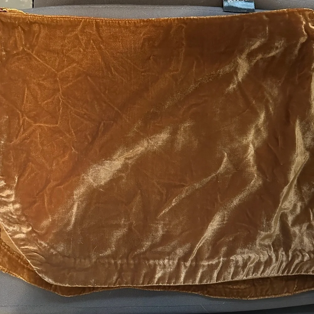 Free People Velvet micro mini Skirt in Rich Brown - Picture 3 of 5